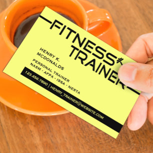 Affärskortet Fitness Trainer Visitkort