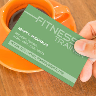 Affärskortet Fitness Trainer Visitkort