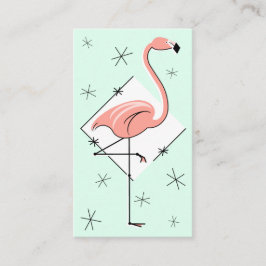 Affärskortet Flamingo Aqua Diamond Visitkort