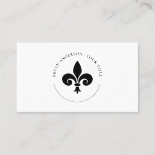 AFFÄRSKORTET FLEUR DE LYS Logotyp Visitkort