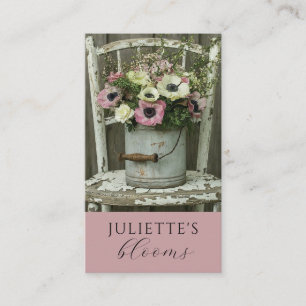 Affärskortet Florist Blommigt Designer Visitkort