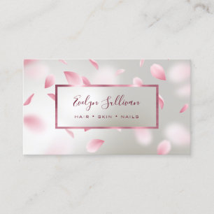 Affärskortet Flower Petals Faux Foil Visitkort