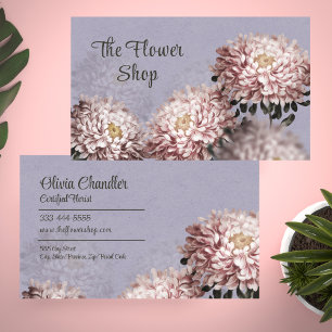 Affärskortet Flower Shop Florist Professionell Visitkort