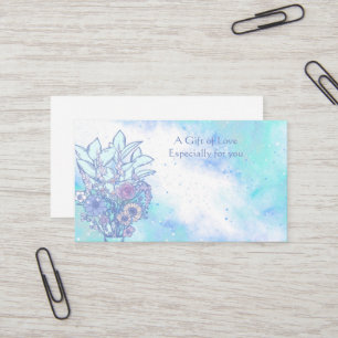 Affärskortet Flower Shop Flower Gift Visitkort