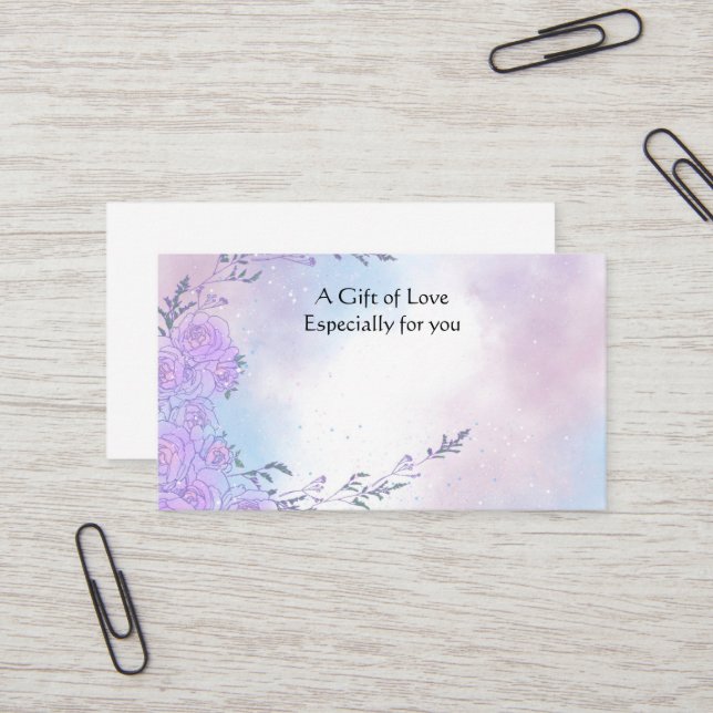 Affärskortet Flower Shop Flower Gift Visitkort (Fram/Back In Situ)