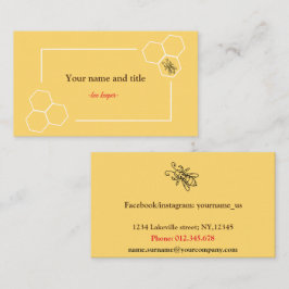 affärskortet för anpassade av biodlarnas utformnin visitkort