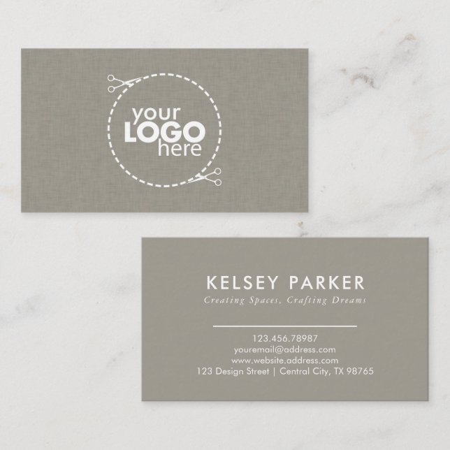 Affärskortet för Anpassadet Struktur i subtle Fabr Visitkort (Fram/baksida)