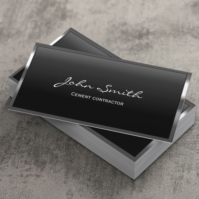 Affärskortet för den avtalsslutande parten metall  visitkort (Skapare uppladdad)