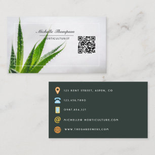 Affärskortet för Desert Cactus Succulents QR-kod Visitkort