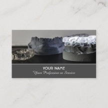 affärskortet för elegant av tandläkare