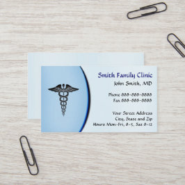 Affärskortet för läkarsymbol Doktor Visitkort