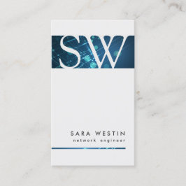 Affärskortet för Monogram-kretsar i Ingenjör Visitkort