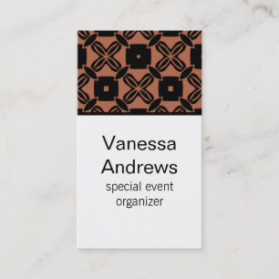 Affärskortet för obeveklig skönhet, koral visitkort