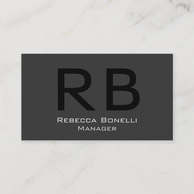 Affärskortet för Professionell Manager för enorma  Visitkort (Framsida)