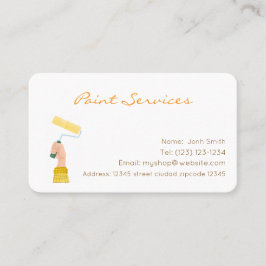 affärskortet för redigerbart målarttjänster visitkort