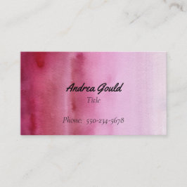 Affärskortet för Rosa av den moderna gradienten Ra Visitkort