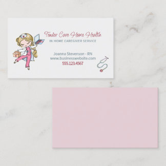 Affärskortet för sjukskötersketjänst för akut hems visitkort