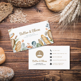 Affärskortet för Social-medieikoner i bakery Visitkort