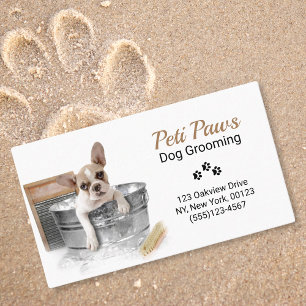 Affärskortet för tjänsten Sets Hund Grooming Visitkort