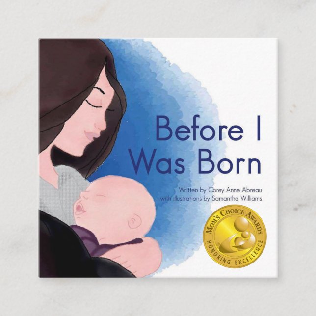 Affärskortet Författare Fyrkantigt Visitkort (Framsida)