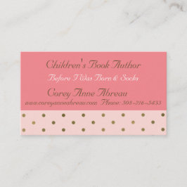 Affärskortet Författare Visitkort
