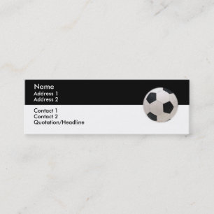 Affärskortet Fotboll Mini Visitkort
