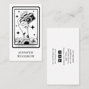 Affärskortet Fotograf Tarot Visitkort