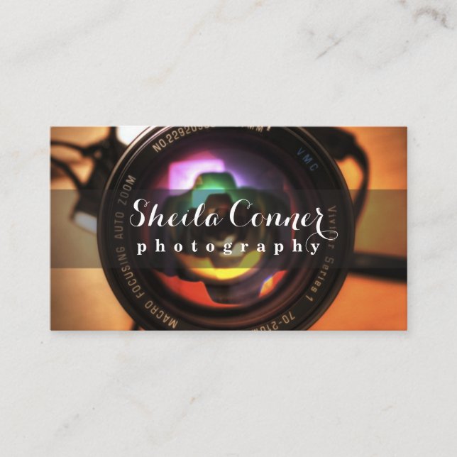 Affärskortet Fotograf Visitkort (Framsida)