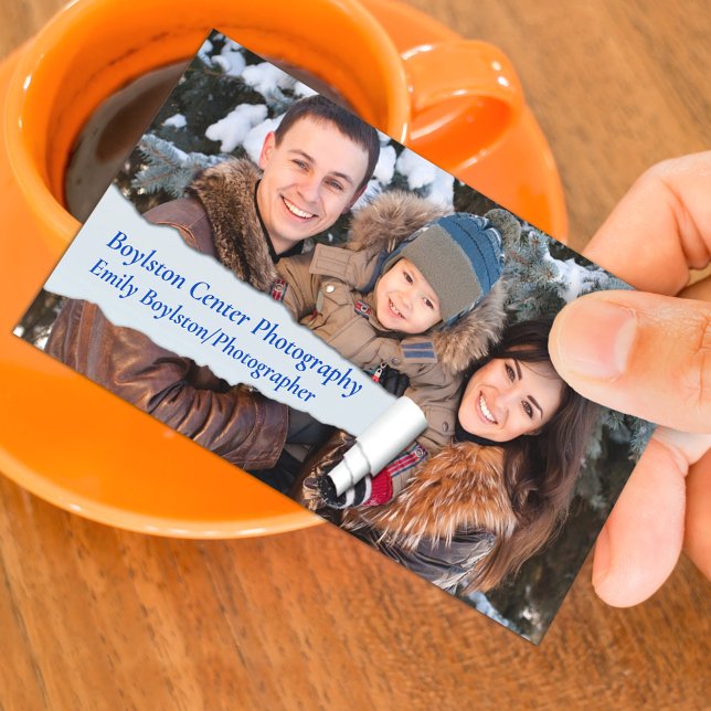 Affärskortet Fotograf Visitkort (Skapare uppladdad)