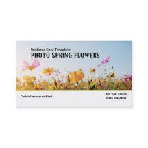 Affärskortet Fotografi Vår Garden Flowers