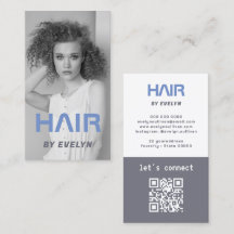 Affärskortet Fotohair QR-kod