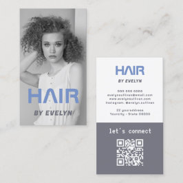 Affärskortet Fotohair QR-kod Visitkort