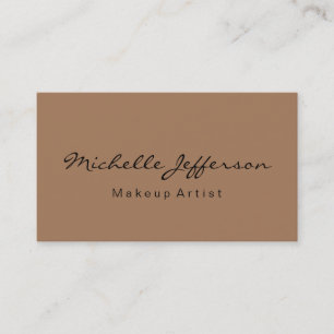 Affärskortet fransk Beige Makeup Artist Script Visitkort