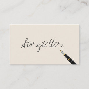 Affärskortet Free Handskrift Script Storyteller Visitkort