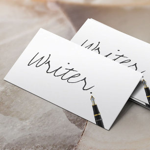Affärskortet Free Handwrite Writer i skript Visitkort