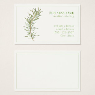 AFFÄRSKORTET FRESH ROSEMARY Oceana Visitkort