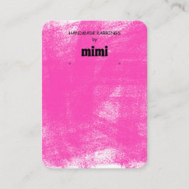 Affärskortet Fuchsia Pastel Earring Visning Visitkort