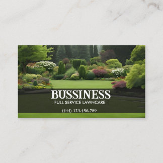 Affärskortet fullt Service Gräsmatta Landscaper Visitkort