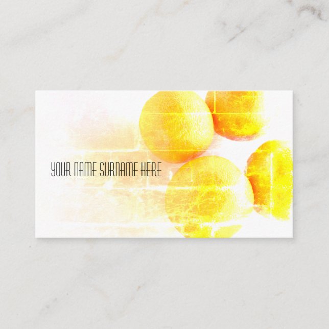 Affärskortet funky Orangar Organic Feel Visitkort (Framsida)