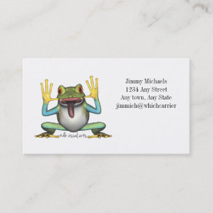 Affärskortet Funny Frog Visitkort