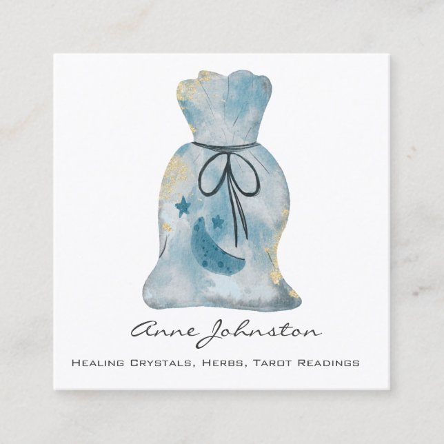 Affärskortet Fyrkantiga Magick-ruta Fyrkantigt Visitkort (Framsida)