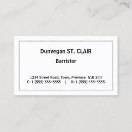 Affärskortet Gammal Professionell Attorney Visitkort