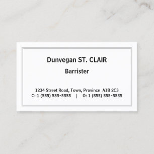 Affärskortet Gammal Professionell Attorney Visitkort