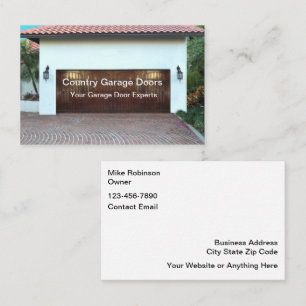 Affärskortet Garage Door Repair Services Visitkort