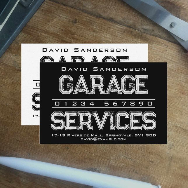 Affärskortet Garage Services Visitkort (Skapare uppladdad)