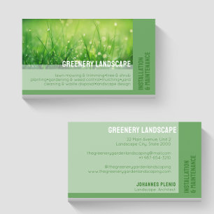 Affärskortet Garden & Landscaping Services Visitkort