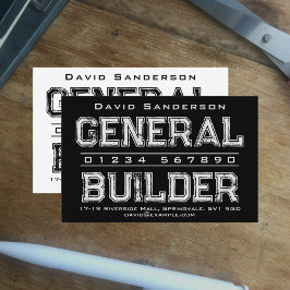 Affärskortet General Builder Visitkort