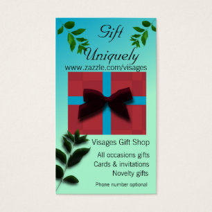 Affärskortet Gift Uniquely Gift Shop Classy Visitkort