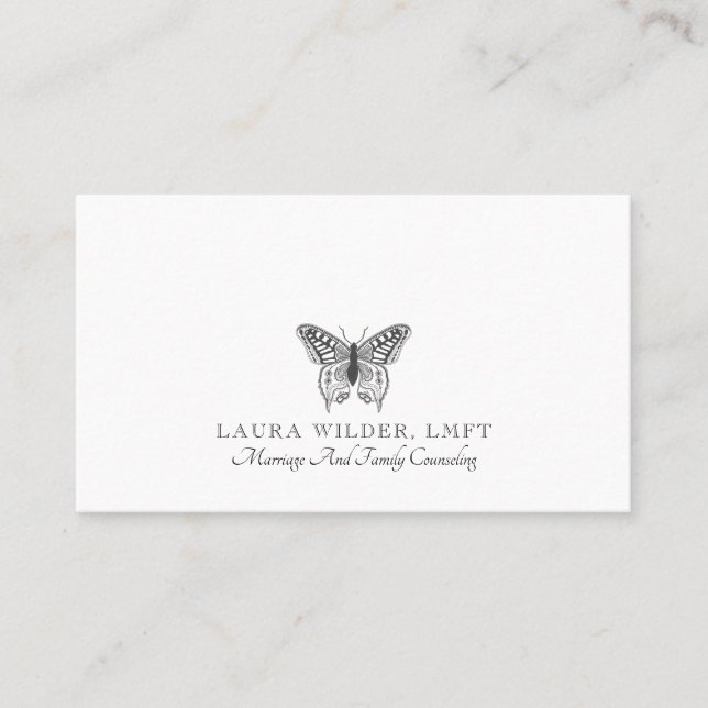 Affärskortet Giftermål Family Adselor Visitkort (Framsida)