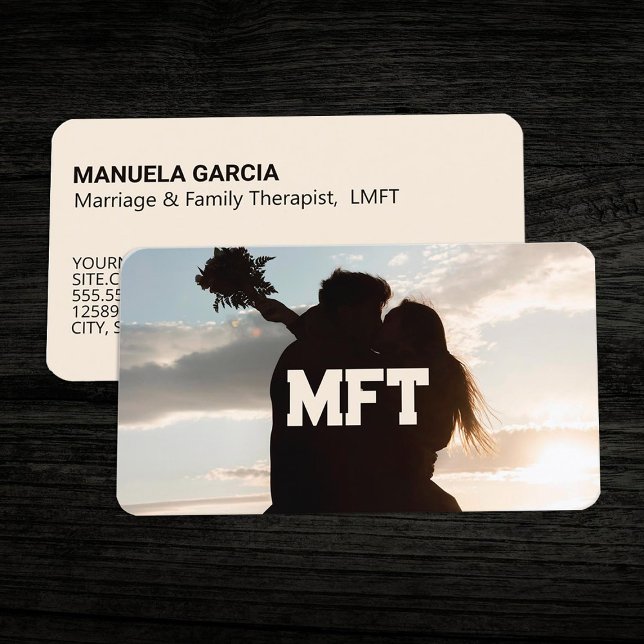 Affärskortet giftermål och familjeterapi för multi visitkort (Marriage and Family Therapy MFT Business Cards)